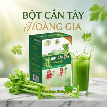Bột Cần Tây Hoàng Gia Nguyên Chất Hộp 15 Gói x 3g – Cần Tây Pha Uống