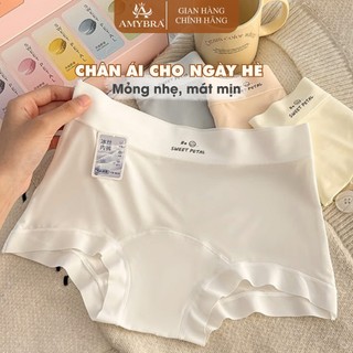 Hộp 5 Quần Boxer Nữ Chất Su Mềm Mịn Không Lộ Viền - Quần Bảo Hộ Dáng Đùi Cạp Cao Ôm Dáng AMYBRA L5422