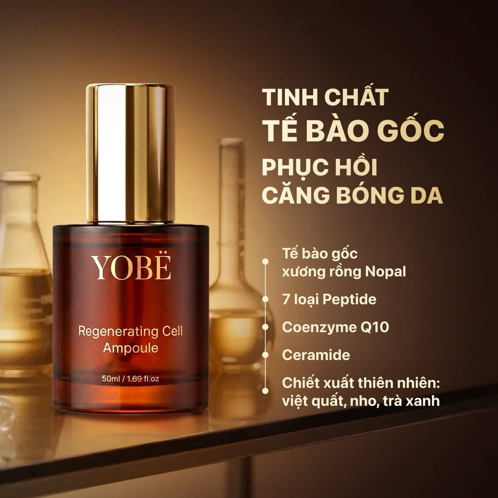 Tinh Chất Tế Bào Gốc Yobe - Phục Hồi Căn Bóng Da [Phiên Bản Mới]