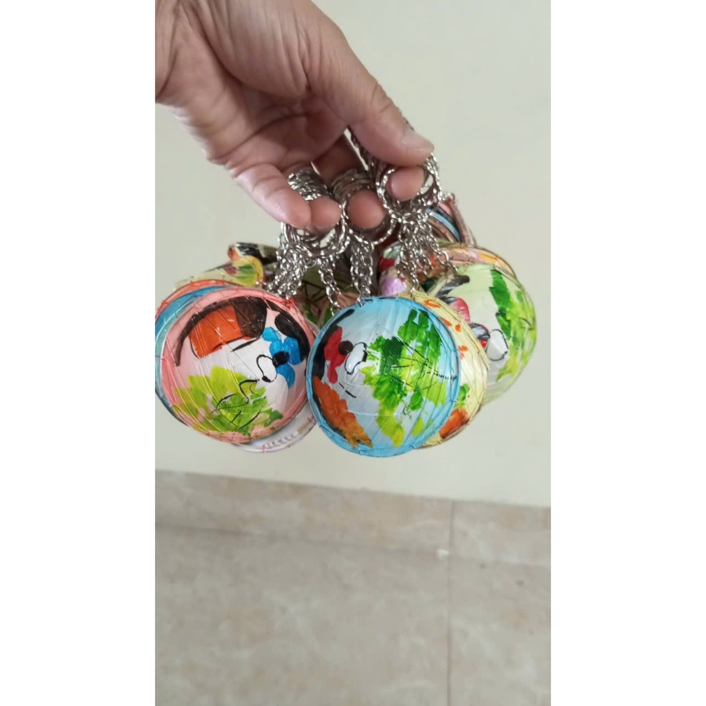 Móc khóa nón lá mini dễ thương
