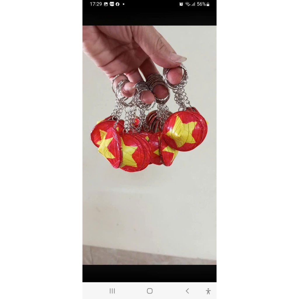 Móc khóa nón lá mini dễ thương