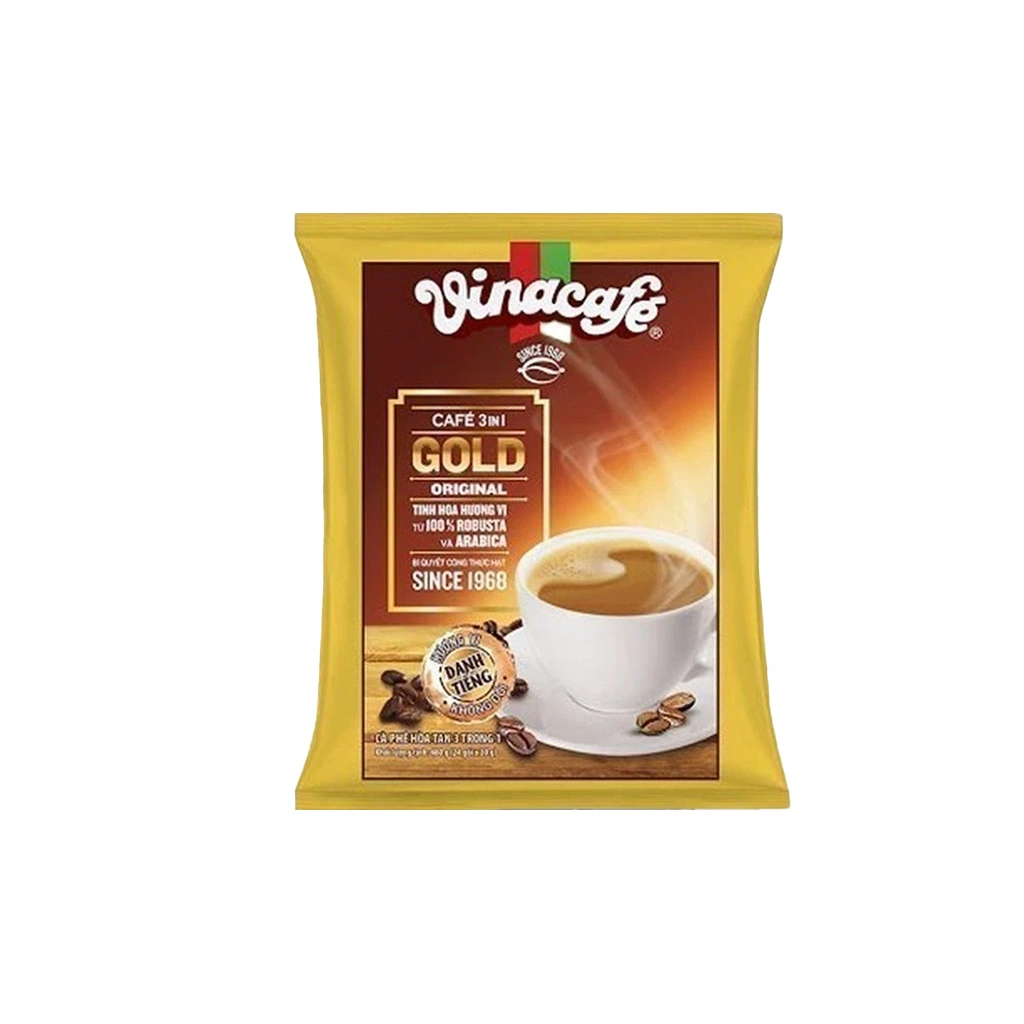 Cà Phê Hòa Tan Vinacafé Gold Original 3in1(Bịch 24 gói x 20g)-Hương Vị Nguyên Bản Thơm Ngon Đậm Đà