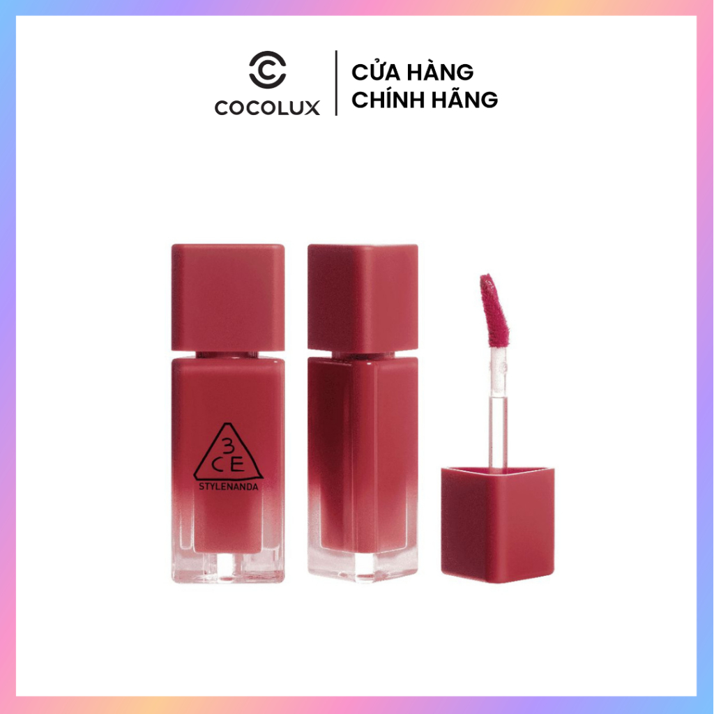Son Tint 3CE Stylenanda Gummy Oil Tint 4g Chính Hãng - Son Bóng Mọng, Dưỡng Ẩm Môi, Lên Màu Tự Nhiên