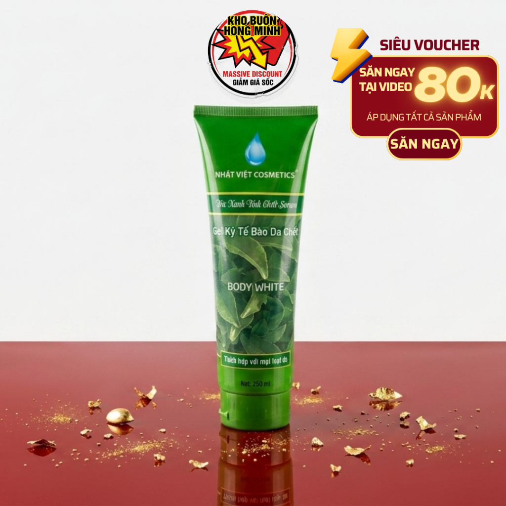 Gel Kỳ Tế Bào Da Chết Body Serum Nhật Việt Trà Xanh Hỗ Trợ Loại Bỏ Da Chết Chăm Sóc Da 250ML