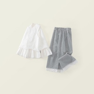 Set Bộ Bé Gái,Đồ Bộ Bé Gái Phong Cách Tiểu Thư Phối Ren Mặc Hàng Ngày Cho Bé Chất Liệu Mềm Mại