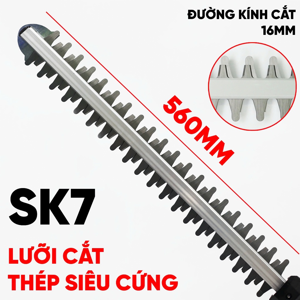 [KÈM PHỤ KIỆN] Máy Cắt Tỉa Hàng Rào, Cây Cảnh Workfix WF-HT560BL Lõi Đồng 100% - Công Suất 600W