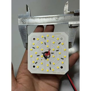 Chip Led, Mạch led đa năng chạy bình ắc quy, nguồn điện 12V 18W 36W - Mạch vuông ánh sáng trắng