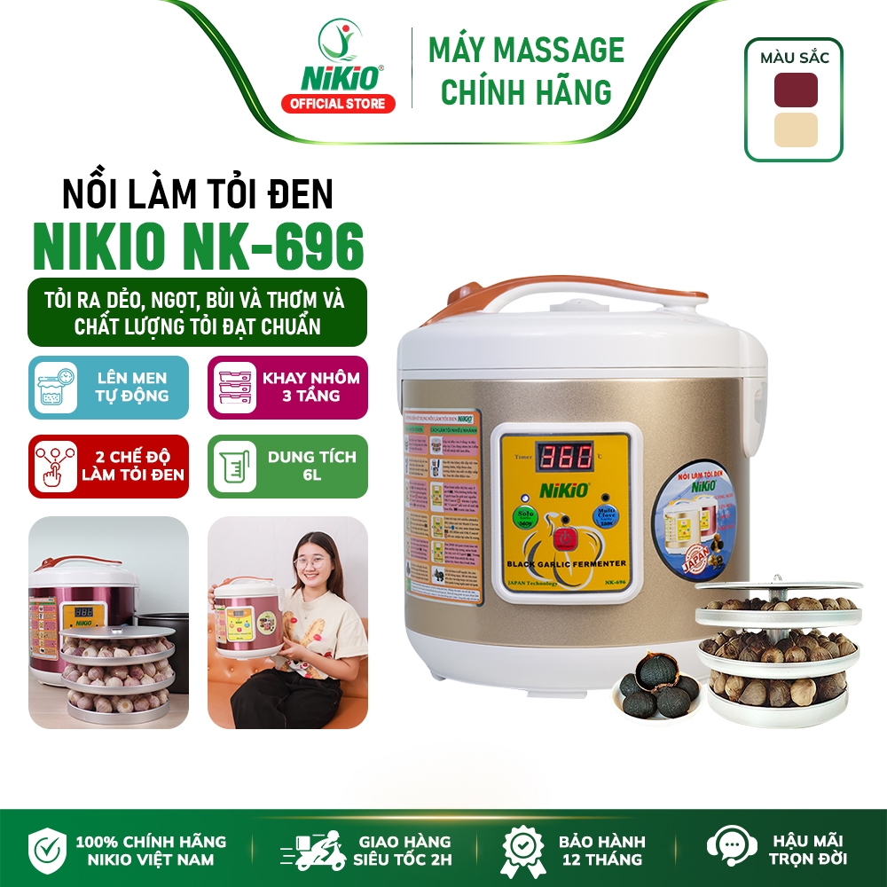 Nồi ủ tỏi đen Nhật Bản Nikio NK-696/ 6 lít - Dòng cao cấp - Chính Hãng Nikio