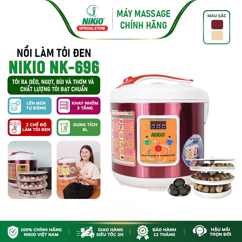 Máy Làm Tỏi Đen Chuyên Dụng Nhật Bản Nikio NK-696 - Dung tích 6 lít