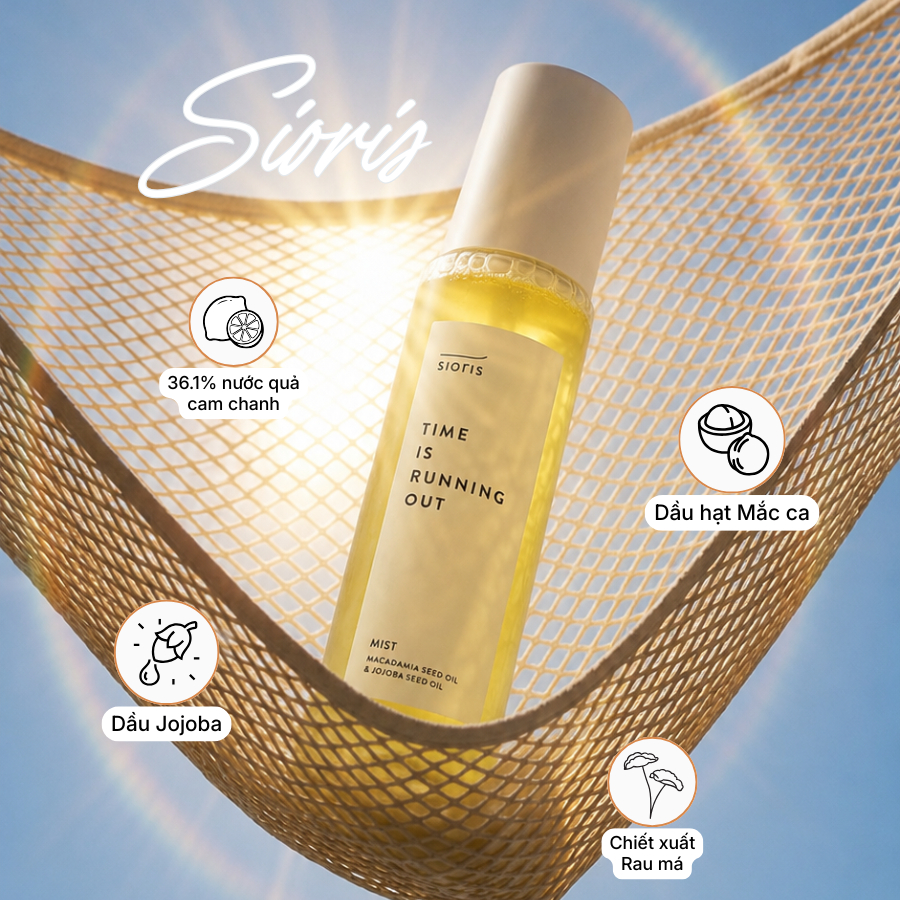 Xịt dưỡng đa chức năng SIORIS TIME IS RUNNING OUT MIST 100ml | DAMDAVN