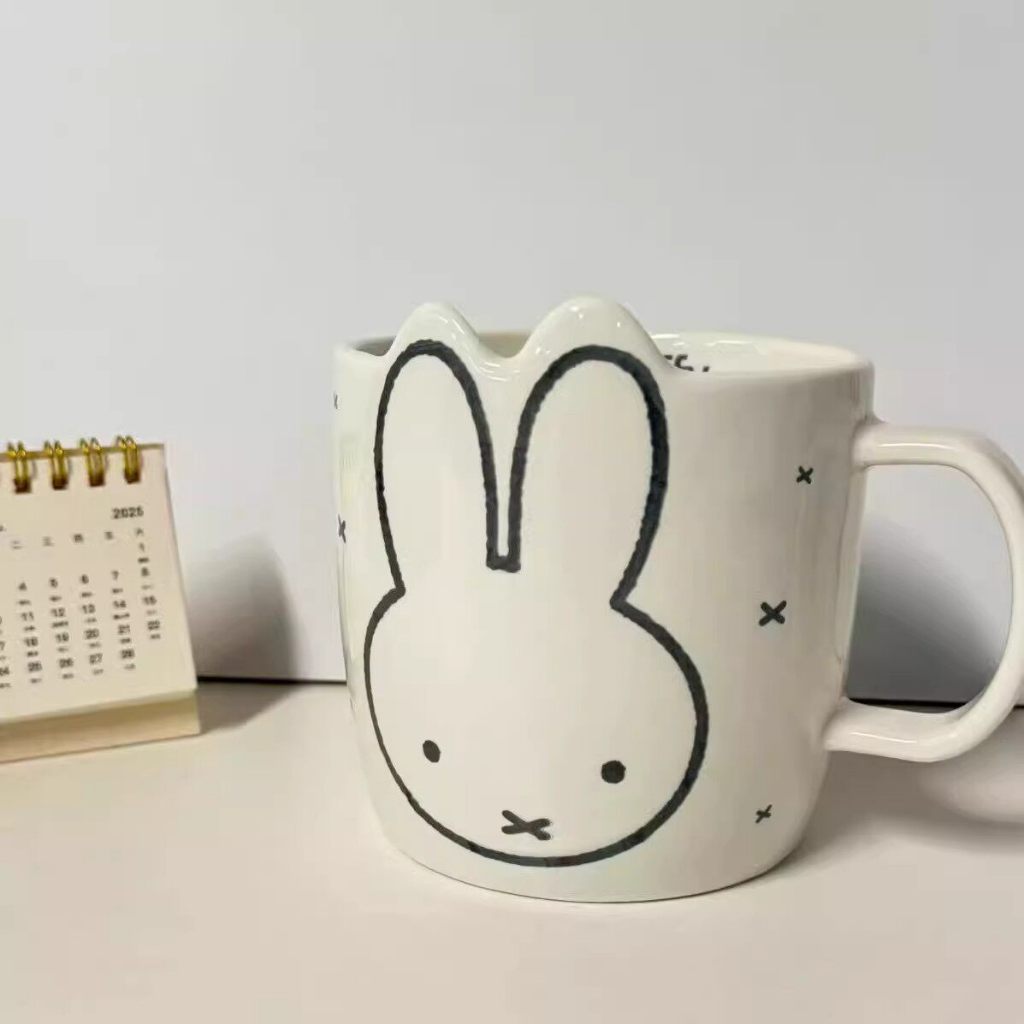🐰 Ly sứ Miffy Hàn Quốc700ml-600ml-500ml☕ Dễ thương, dung tích lớn, cốc sữa cà phê văn phòng | BigBuy360 - bigbuy360.vn