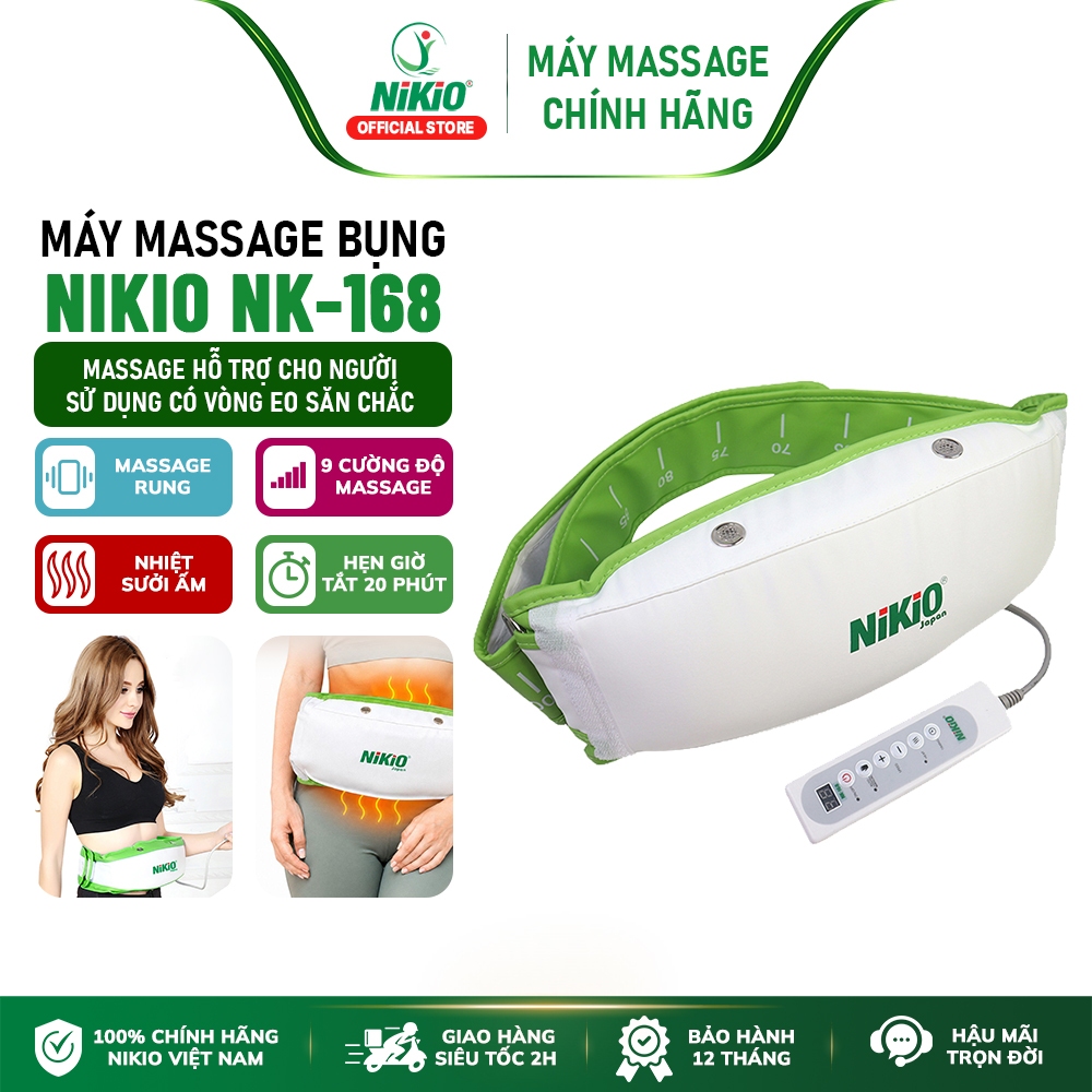 Máy Massage Giảm Mỡ Bụng Nhật Bản Nikio NK-168 - Chính Hãng