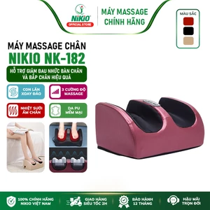 Máy massage lòng bàn chân, bắp chân Nikio NK-182, mát xa bi xoay 360 độ và nhiệt hồng ngoại