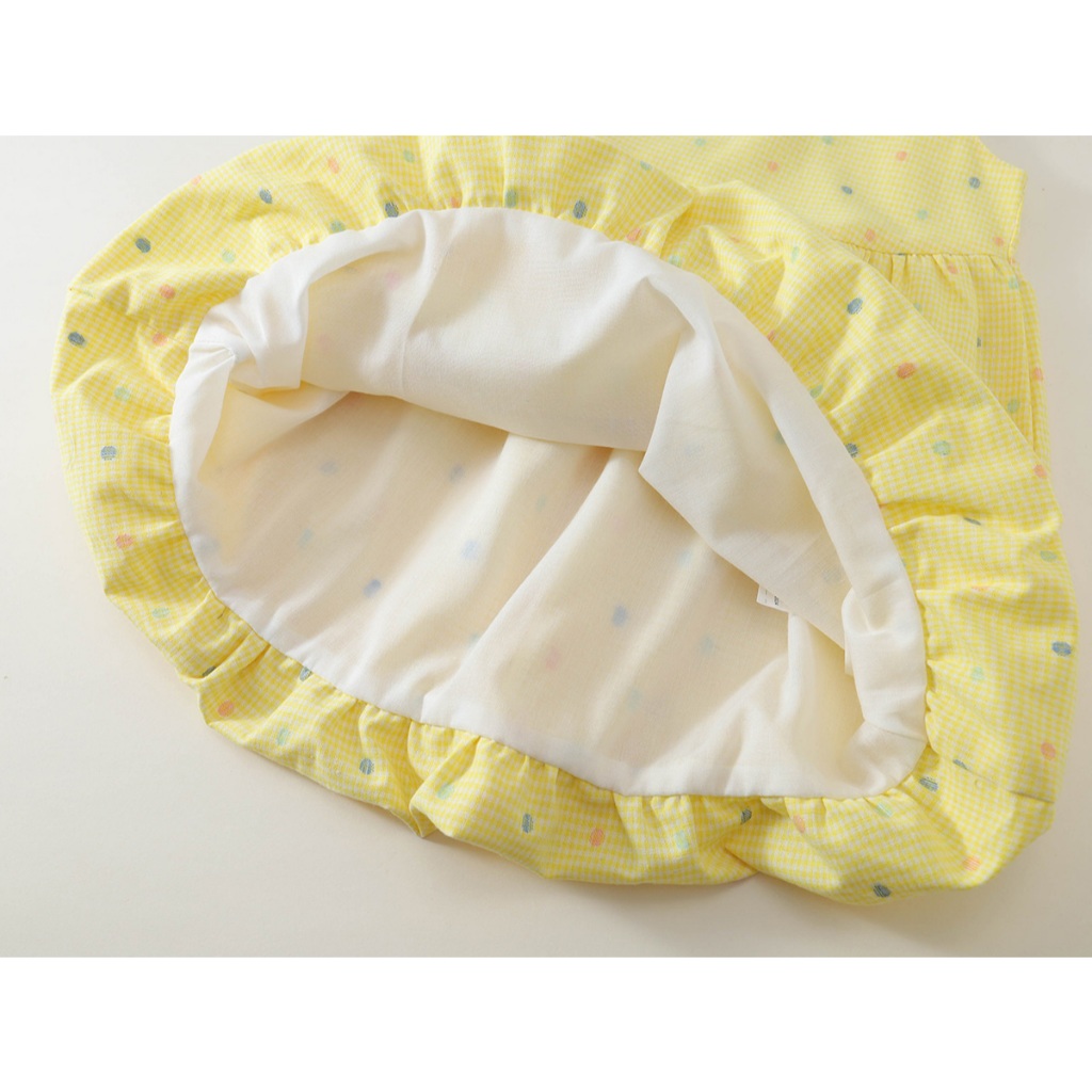 Váy Cho Bé Gái, Váy 2 Dây Bé Gái Chất Liệu Cotton Xốp Thoáng Mát Phối Nơ Nổi Bật Mặc Hàng Ngày