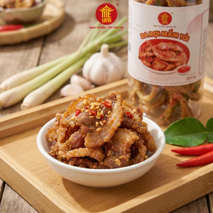 Ba Rọi Mắm Tỏi Đặc Sản Việt - Ba Rọi Mắm Tỏi MEVINA Mặn Ngọt Hòa Quyện, Giòn Thơm, Ăn Là Ghiền