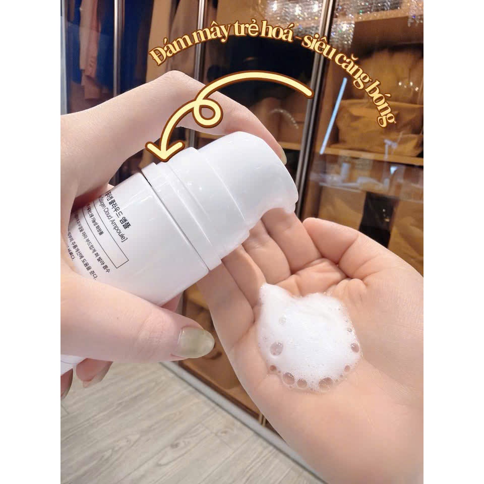 Ampoule mây serum dạng bọt SOOHWA Collagen Cloud Ampoule, 100ml hạn 2029 Hàn Quốc dưỡng sáng phục hồi   IS478