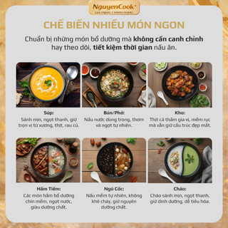 [Chính Hãng] Nồi Nấu Chậm OLIVO OSC30-Dung Tích 3L - Lòng Gốm Tráng Men, BH 24 Tháng - NguyenCook