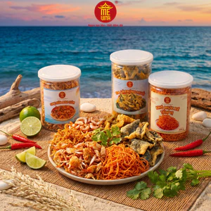 Combo Mực Lai Rai – Ghẹ Sữa Rim Giòn, Mực Xé Tẩm Vị, Da Cá Trứng Muối MEVINA Giòn Dai, Vui Miệng