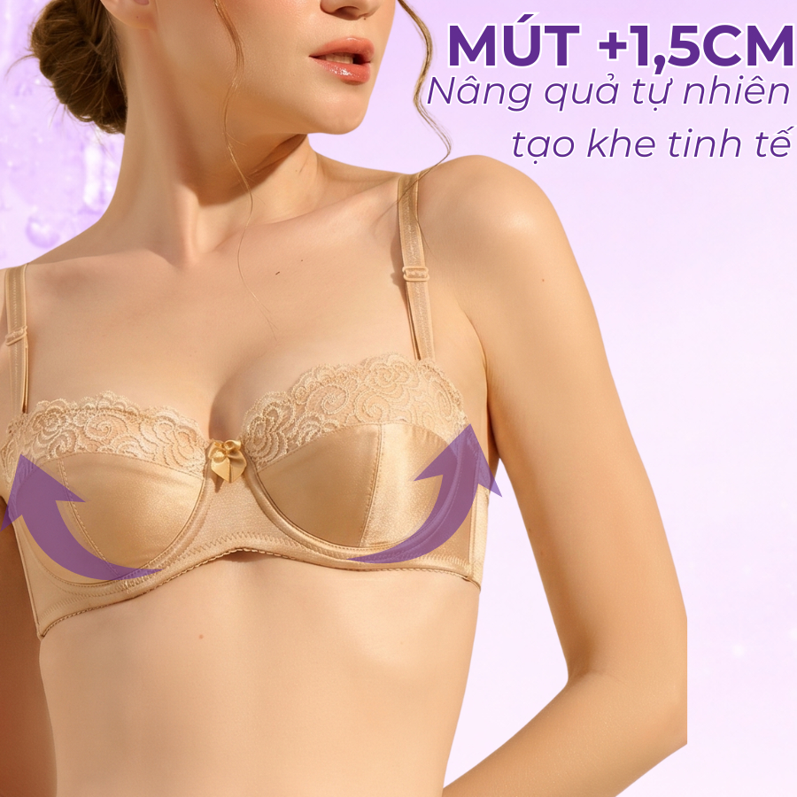 Áo Lót Nữ annie Cài Trước Có Gọng Đệm Mỏng Định Hình Tạo Khe Tự Nhiên Nhẹ Nhàng Mút Mỏng 1.5cm BRA3012