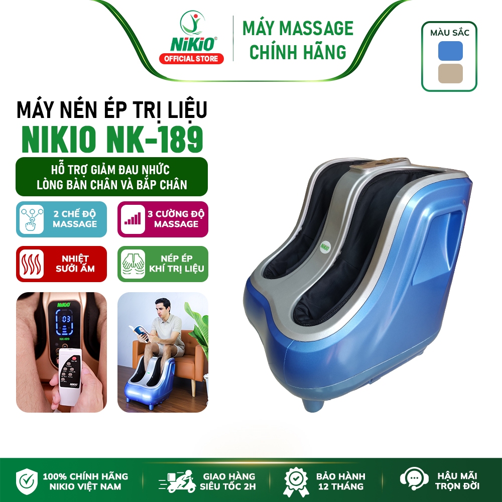 Máy massage chân và bắp chân 4D Nhật Bản Nikio NK-189 - Thư giãn massage, Lưu thông khí huyết