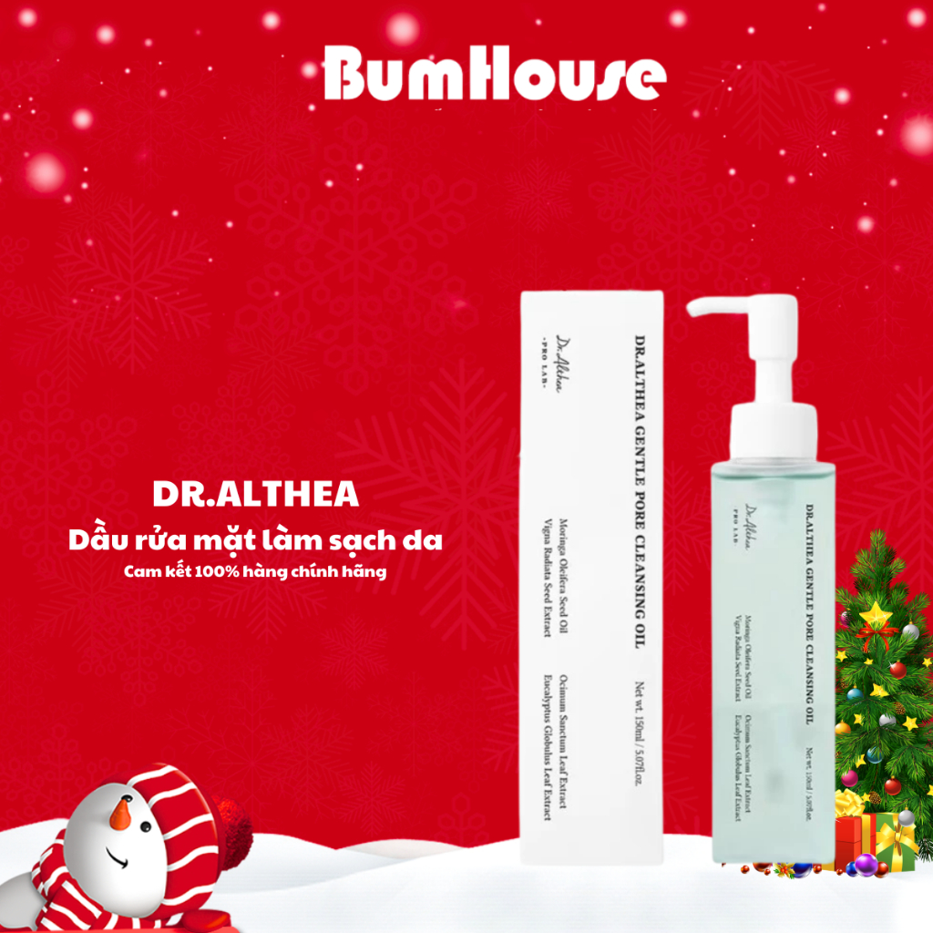 Dầu rửa mặt Làm Sạch Da Dr Althea Gentle Pore Vegan 150ml