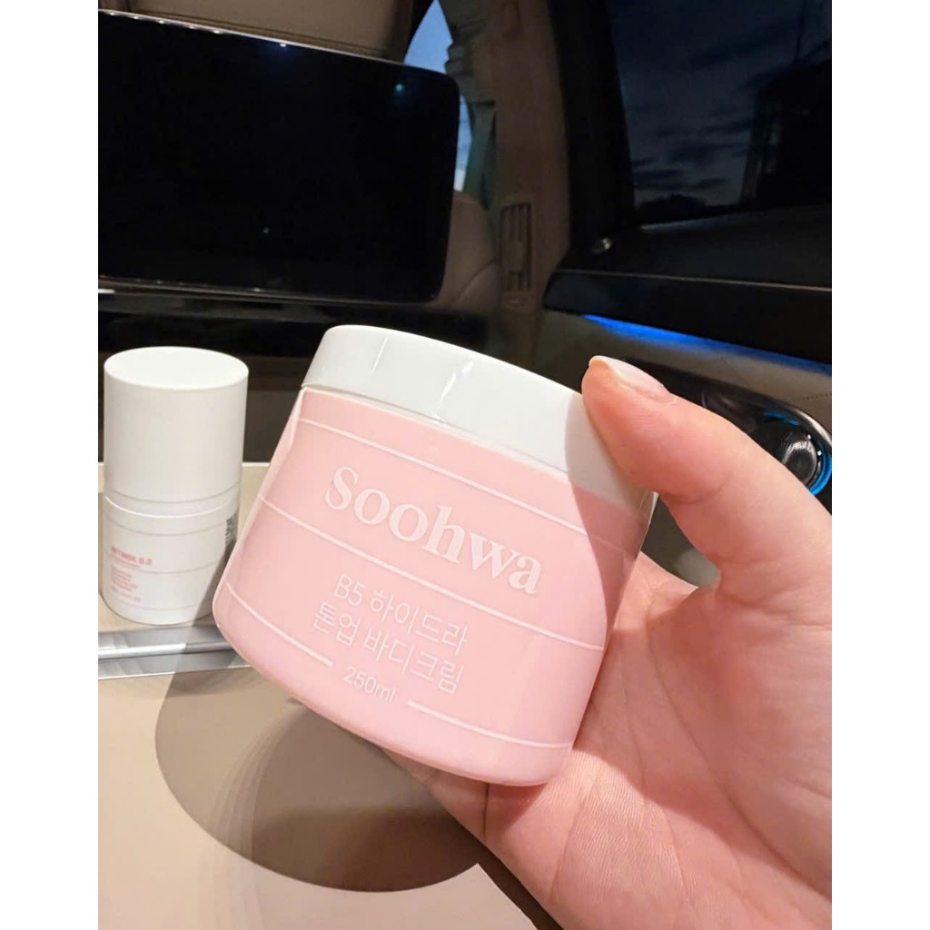 Kem body SOOHWA B5 Hydra Tone Up Body Cream, 250ml (tặng găng tay) hạn 2029 HQ nâng tông dưỡng trắng kháng nước IS236