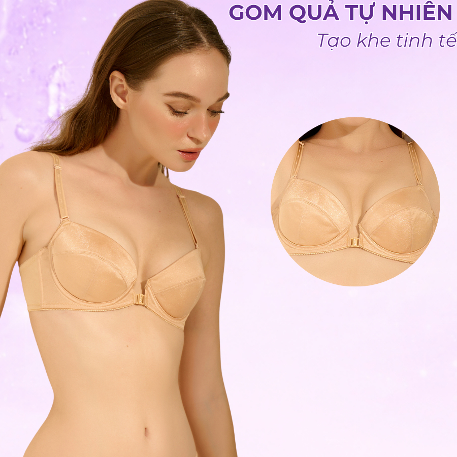 Áo Lót Áo Ngực Nữ annie Cài Trước Nâng Ngực Tự Nhiên Mút Mỏng 1.5cm Gom Quả Tạo Khe Tự Nhiên BRA3012
