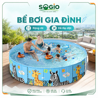 Bể bơi Gấp Gọn Cho Bé, Hồ Bơi Không Cần Bơm Gia Đình, 3 Lớp PVC Dày, Hồ Bơi Trẻ Em Ngoài Trời