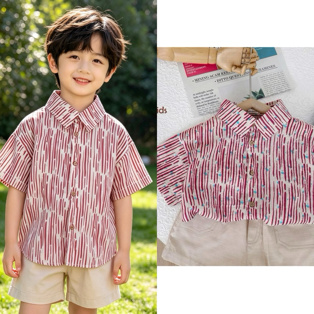 Set đồ bé trai cộc tay Minium Bebu size 80–120 (8–23kg), quần áo trẻ em co giãn, thoáng mát, mặc hè đi học đi chơi