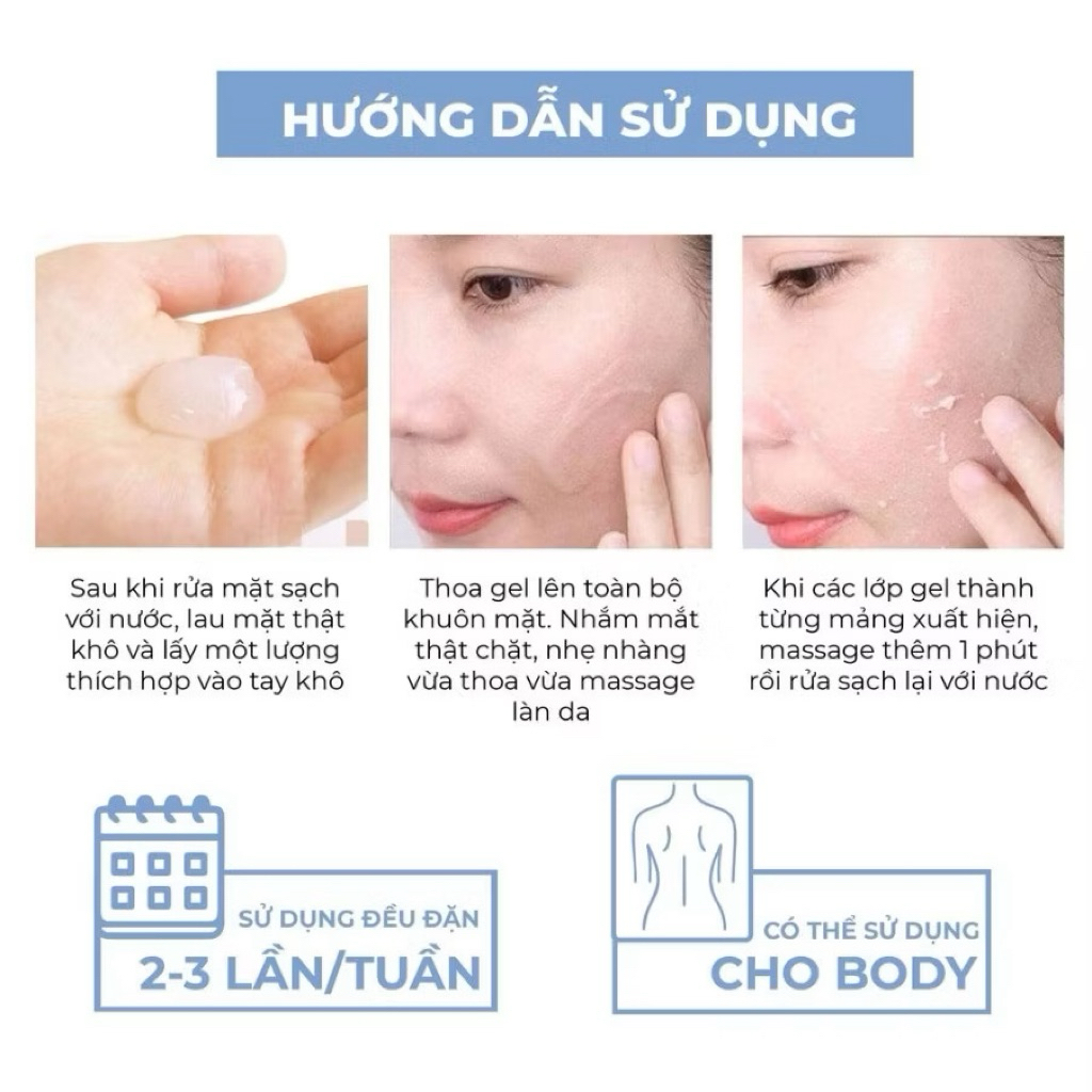 Tẩy Tế Bào Chết Rosette Gommage Clear Peel Nhật Bản 120g Sạch Sâu, Kiềm Dầu, Thu Nhỏ Lỗ Chân Lông  IS228