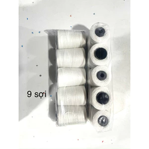 Sét 10 cuộn chỉ may bao sợi to (9 sợi-200g/ cuộn)
