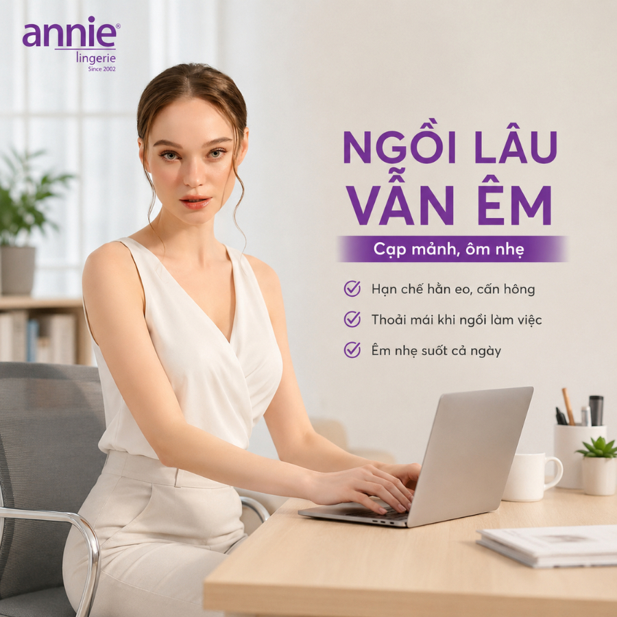 Combo 5 quần lót nữ phối ren annie QE2178 không vết hằn, co giãn 4 chiều, lưng thấp mặc thoải mái