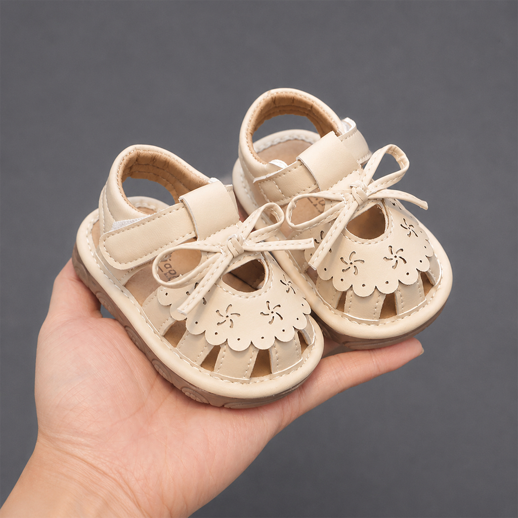 Giày Sandal Bé Gái Tập Đi Kidudids Chống Trượt Đế Mềm Êm Chân Mũi Kín Cao Cấp Size 16-20
