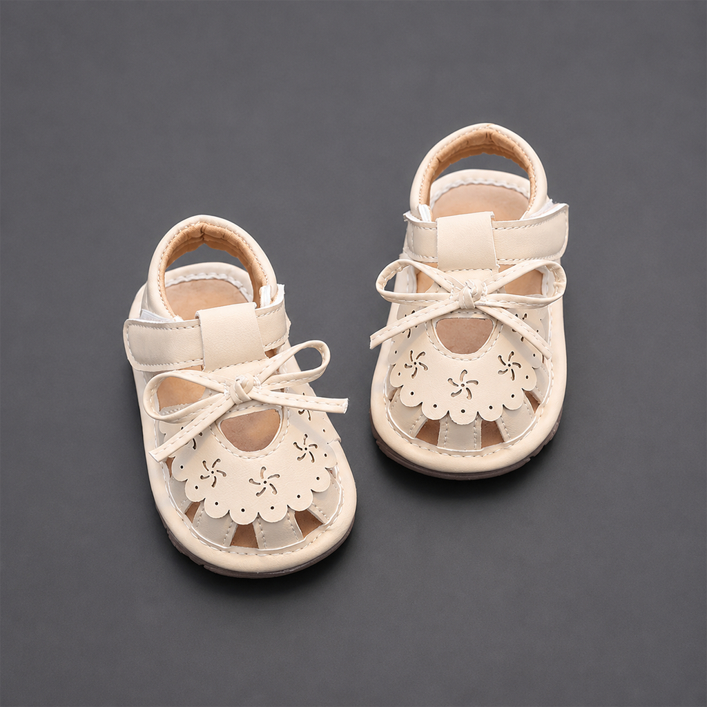 Giày Sandal Bé Gái Tập Đi Kidudids Chống Trượt Đế Mềm Êm Chân Mũi Kín Cao Cấp Size 16-20