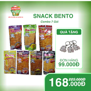Combo Set Snack Bento - 7 Gói Snack Đa Dạng, Thích Hợp Mọi Dịp, Giải Pháp Tiện Lợi Cho Bữa Ăn Nhẹ