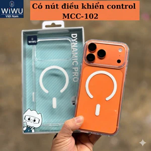 Ốp Lưng Trong Suốt Wiwu Dynamic Pro Cho IP 16/17 Series- Nút Camera Control Độc Lập, Chống Ố Vàng- Magnetic