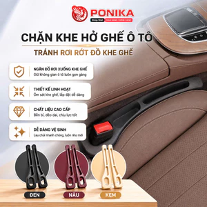 Chặn Khe Hở Ghế Ô Tô - PONIKA , Che Khoảng Trống Ghế Xe Hơi Chống Rơi Đồ Lắp Đặt Nhanh Gọn Hiệu Quả