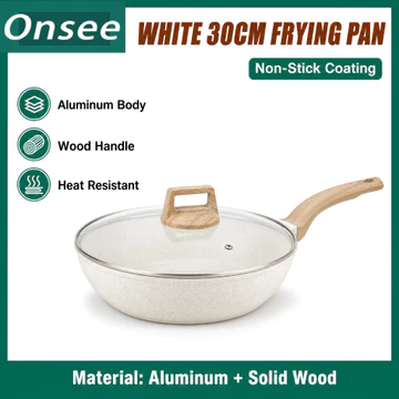 Chảo Chống Dính Cao Cấp Chảo xào Chống Dính Nhôm 30CM Chảo Nhôm Phủ Chống Dính Bếp Từ Siêu Bền