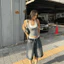 Quần Short Jeans lửng thấp cạp trễ phong cách street, cá tính, hàn quốc có bigsize