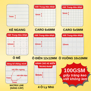 [Tặng Bút] Giấy Refill Kẻ 4 Ô ly Miền Nam 100GSM Classmate Tráng Keo Chống Thấm, Ruột Sổ Còng B5 Ghi Chép, Viết Ngôn Ngữ