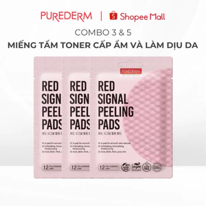 [COMBO 3 & 5] Toner Pad Purederm Dưỡng Ẩm Sâu & Làm Dịu Da 12 Miếng 38g