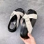 Dép Sandal 2 Quai Chéo Chéo Đế Cao, Dép Nữ Da Lộn Tăng Chiều Cao Thời Trang Hàn Quốc N53