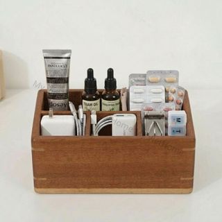Hộp Đựng Bút Gỗ - INSPIRED I MY VIETHOME I Đa Năng, Nhiều Ngăn , Đựng Bút Viết,  Phụ Kiện Tiện Lợi.