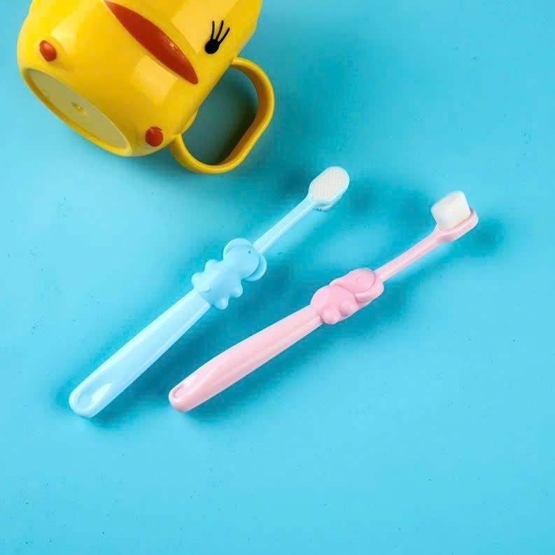 [COMBO 5] BÀN CHẢI LÔNG TƠ COTTON SIÊU MỊN CHO BÉ - Bàn Chải Hoạt Hình Siêu Mềm,Thiết Kế An Toàn Giúp Bé Làm Sạch Răng