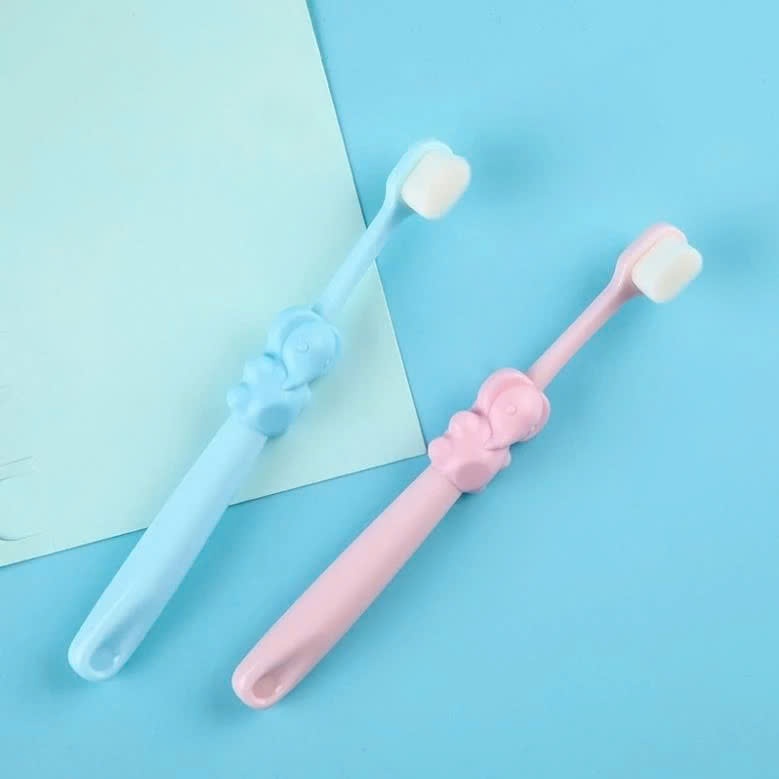 [COMBO 5] BÀN CHẢI LÔNG TƠ COTTON SIÊU MỊN CHO BÉ - Bàn Chải Hoạt Hình Siêu Mềm,Thiết Kế An Toàn Giúp Bé Làm Sạch Răng