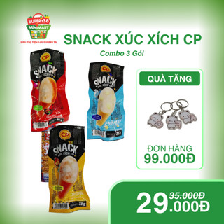 [MUA 6 TẶNG 1] Combo Set 3 Gói Snack Xúc Xích CP 33g