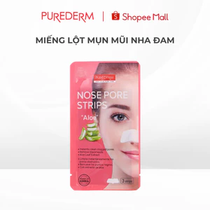 Miếng dán mũi Purederm lột mụn đầu đen làm sạch sâu 3 miếng 10g