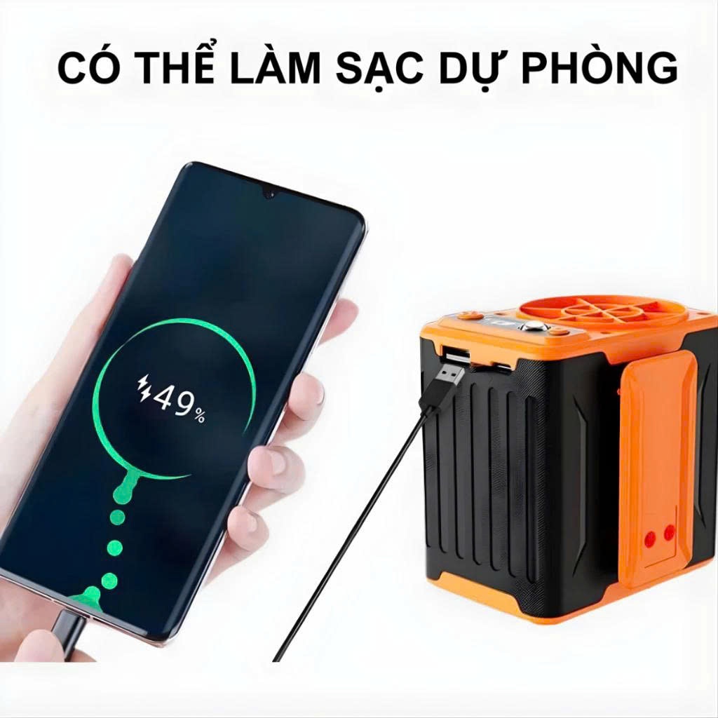 Quạt đeo thắt lưng Tirek F13 SOPMEDIA Quạt pin 10000mAh chạy liên tục 15-24h tích hợp sạc dự phòng