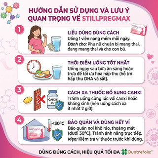Vitamin Tổng Hợp Cho Bà Bầu STILLPREGMAX Nhập Khẩu Ý (30 Viên) - Sắt Hữu Cơ, Folate Ngừa Dị Tật