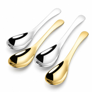 Combo 5 muỗng lòng sâu loại lớn   inox 304 dùng  ăn cơm ăn canh ăn súp -  Muỗng Inox  - Thìa Inox